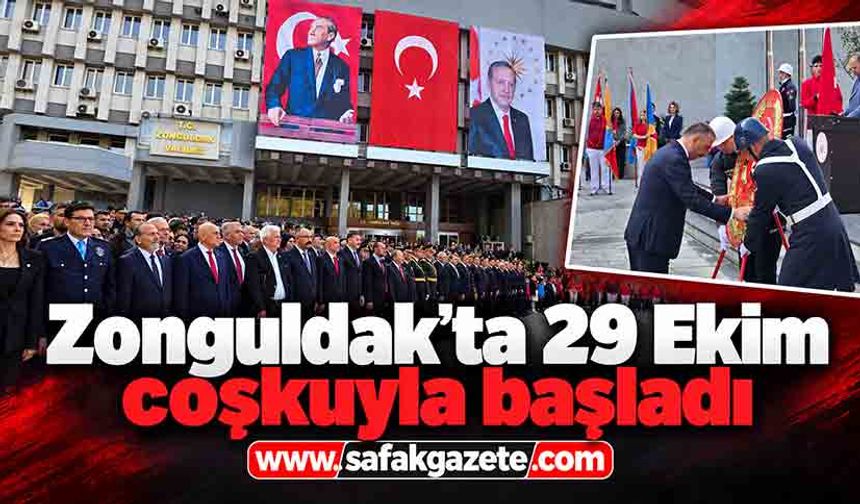 Zonguldak’ta 29 Ekim Coşkuyla başladı