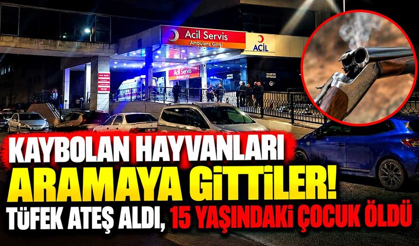 Tüfeğin kazara ateş alması sonucu yaralanan 15 yaşındaki çocuk hayatını kaybetti