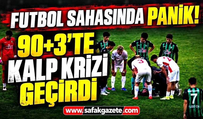 Bartın’da sahada korku dolu anlar! Futbolcu kalp krizi geçirdi