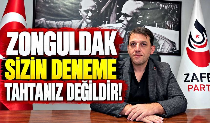 Zafer Partisi’nden Zonguldak’taki İklim Zirvesi’ne tepki: “Zonguldak sizin deneme tahtanız değildir!”