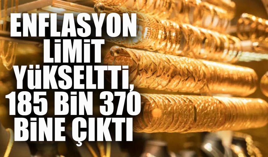 Enflasyon limit yükseltti, 185 bin 370 bine çıktı