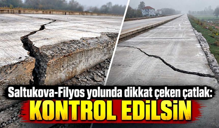 Zonguldak’ta yeni yapılan yolda çatlak iddiası: Vatandaş tepki gösterdi