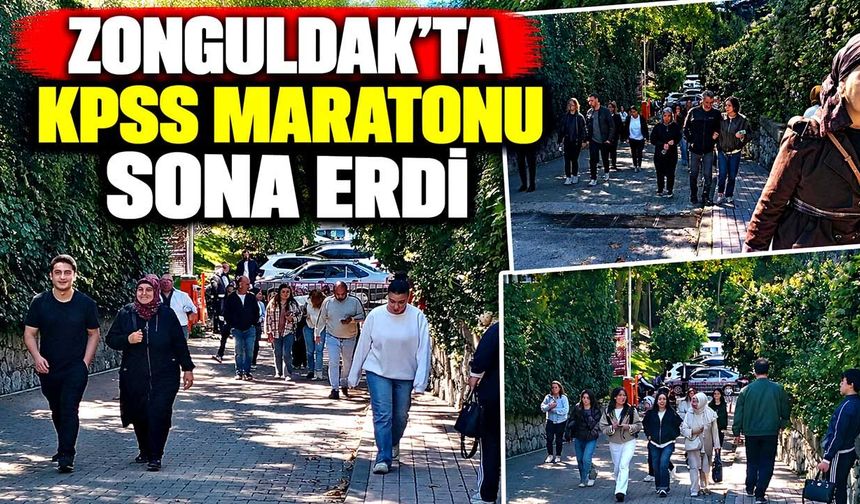 Zonguldak'ta KPSS maratonu sona erdi: Adaylar ter döktü