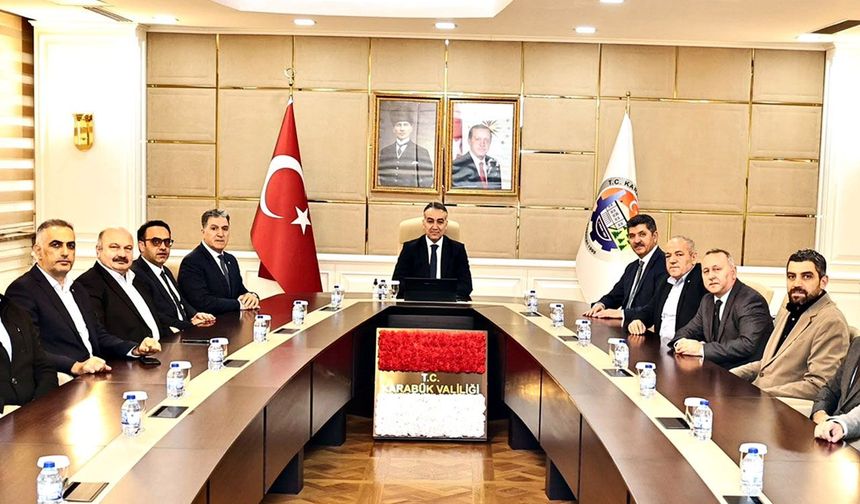 Karabük'te iş dünyasının yeni yönetimi Valilikte