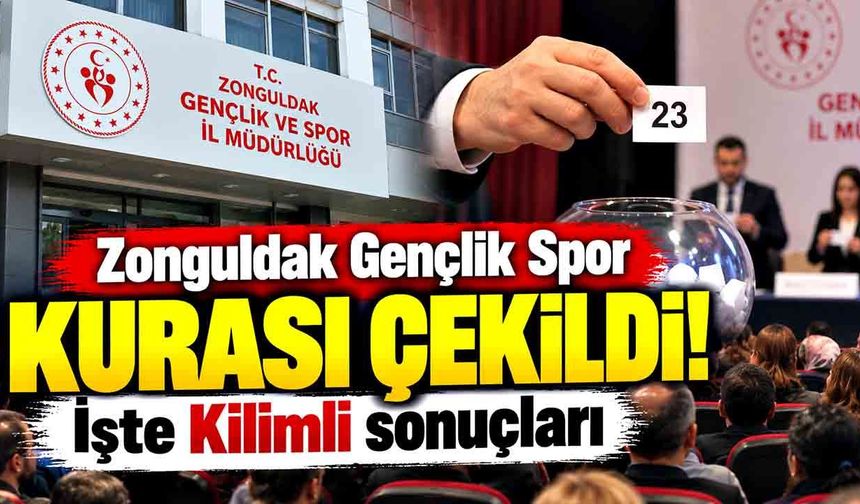 Zonguldak Gençlik Spor kurası çekildi! İşte Kilimli sonuçları