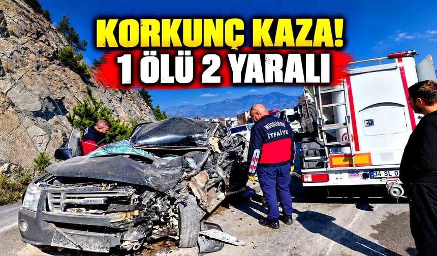 Tır ile pikap kafa kafaya çarpıştı: 1 ölü, 2 yaralı