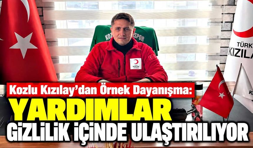 Kozlu Kızılay’dan Örnek Dayanışma: Yardımlar Gizlilik İçinde Ulaştırılıyor