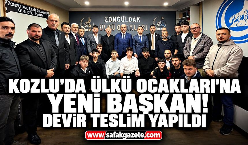 Kozlu'da Ülkü Ocakları'na yeni başkan! Devir teslim yapıldı