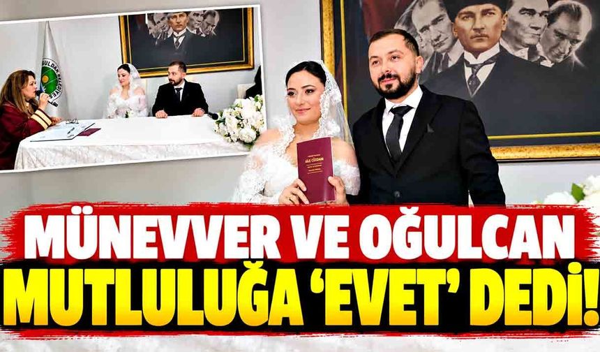 Zonguldak basın camiasında mutlu gün! Oğulcan Öz dünyaevine girdi