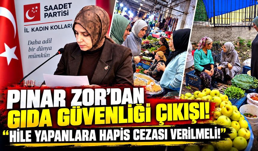Pınar Zor'dan gıda güvenliği çıkışı: “Çocuklarımıza güvenle bir bardak süt içiremiyoruz”