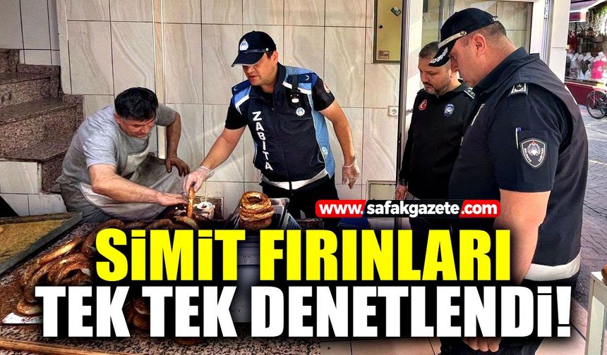 Simit fırınlarına sıkı denetim! Gramajlar kontrol edildi