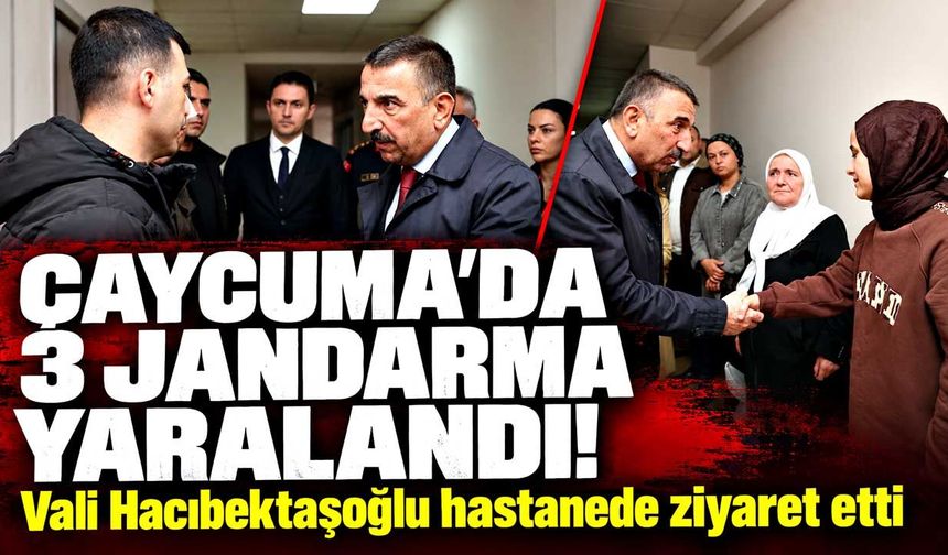 Vali Hacıbektaşoğlu'ndan kazada yaralanan 3 jandarmaya ziyaret