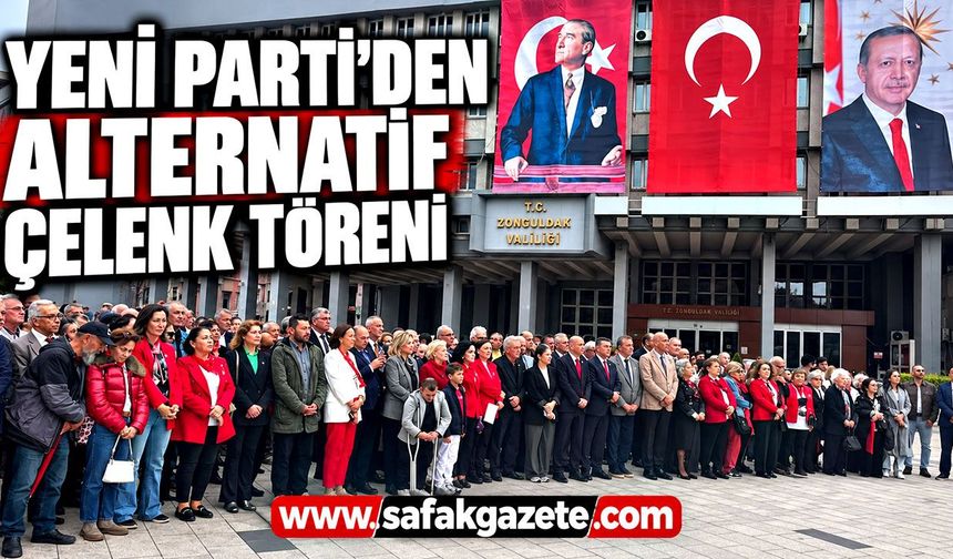 Yeni Parti'den alternatif çelenk töreni
