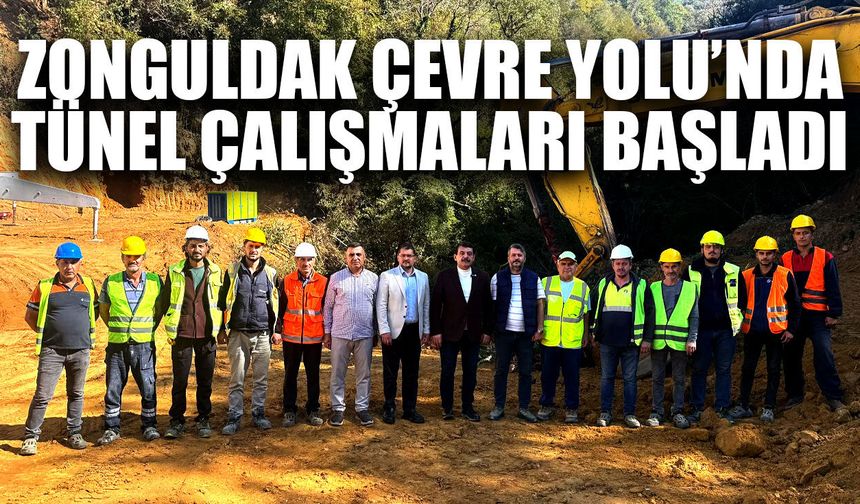 Zonguldak Çevre Yolu’nda tünel çalışmaları başladı