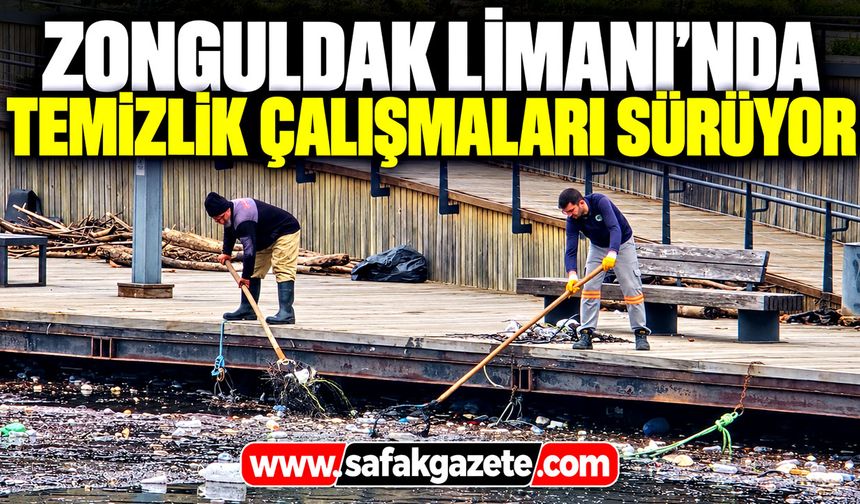 Zonguldak Limanı’nda Temizlik Çalışmaları Sürüyor