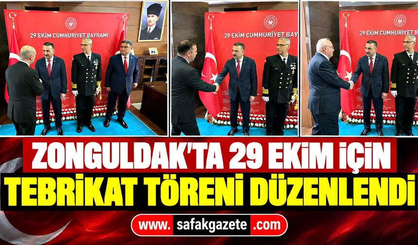 Zonguldak’ta 29 Ekim için tebrikat töreni düzenlendi