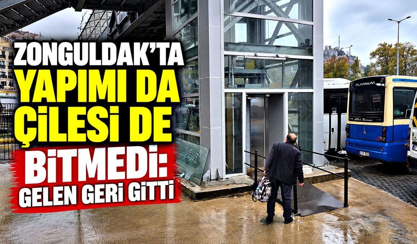 Zonguldak'ta yapımı da çilesi de bitmedi: Gelen geri gitti