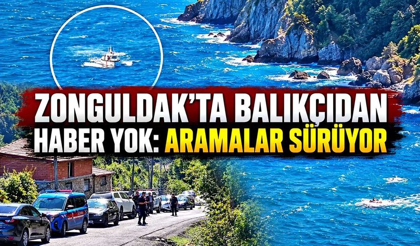 Ilıksu’da kayıp balıkçı için ekipler seferber oldu