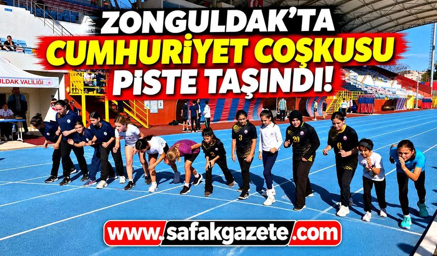 Zonguldak'ta Cumhuriyet coşkusu piste taşındı!