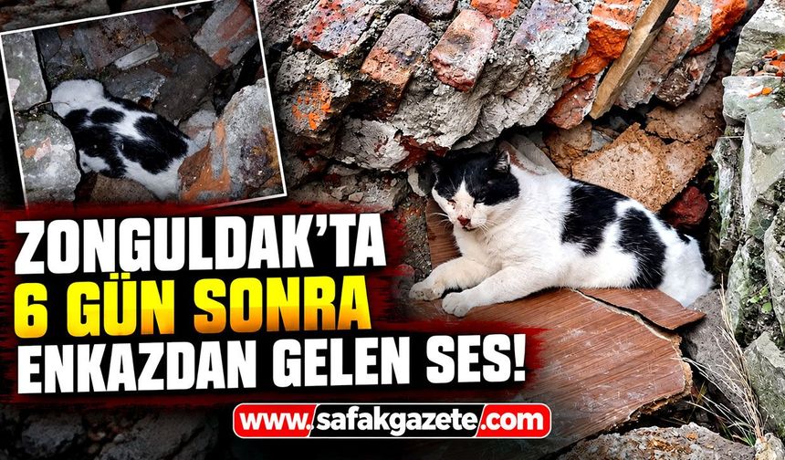 Zonguldak'ta 6 gün sonra enkazdan gelen ses!