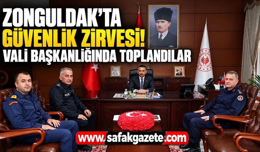 Zonguldak’ta güvenlik zirvesi! Vali başkanlığında toplandılar