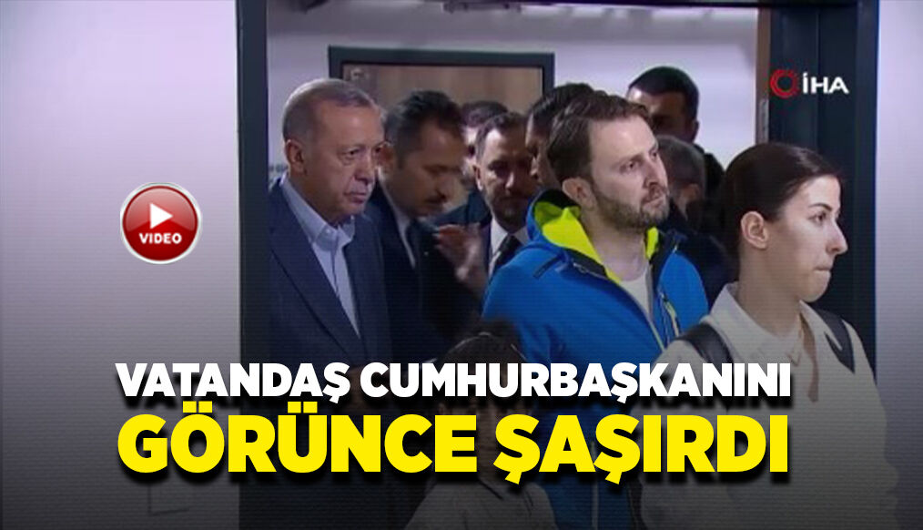 Erdoğan'ı arkasında gören seçmen büyük şaşkınlık yaşadı