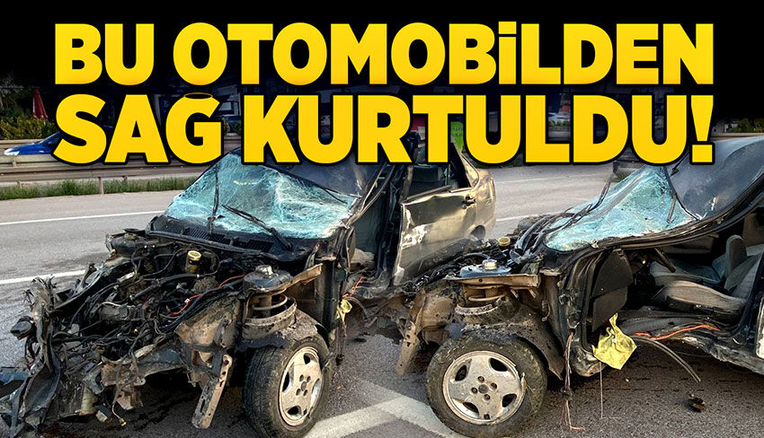 Bu otomobilden sağ kurtuldu! Görenler mucize dedi...