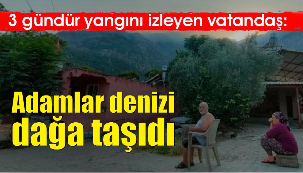 Adamlar dağı denize taşıdı