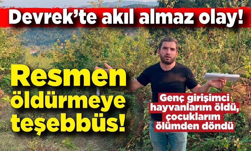 Devrek’te akıl almaz olay! Resmen öldürmeye teşebbüs!