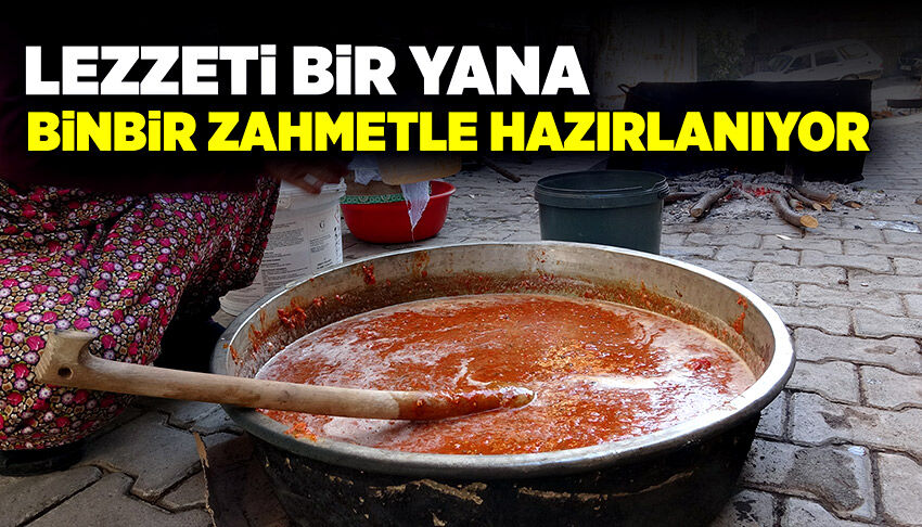 Lezzeti bir yana! Binbir zahmetle yapılıyor