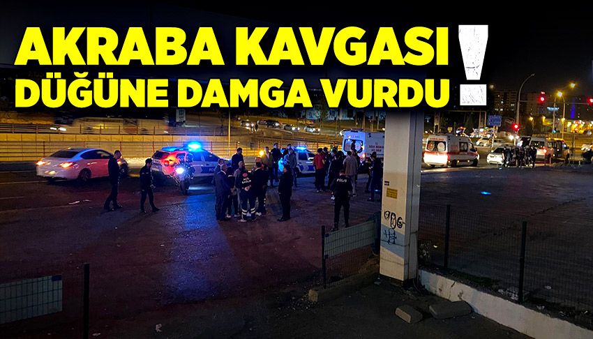 Akraba kavgası düğüne damga vurdu!