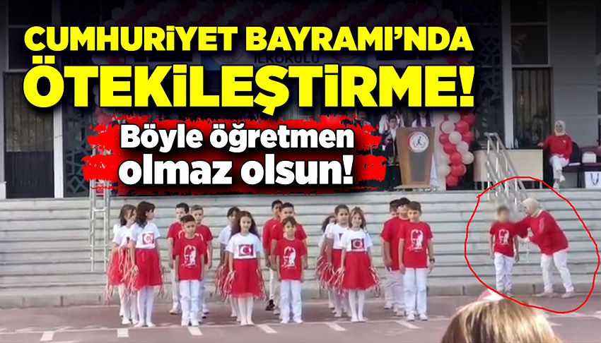 Cumhuriyet Bayramı'nda ötekileştirme! Böyle öğretmen olmaz olsun!