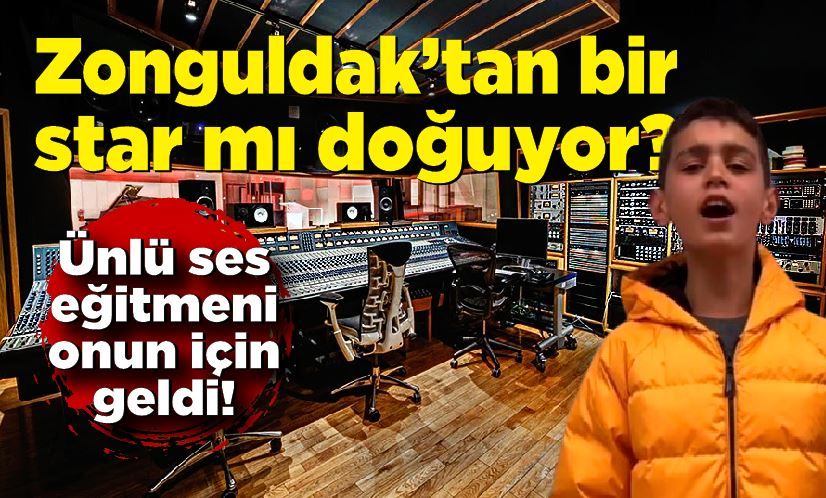 Zonguldak'tan yeni bir star mı doğuyor? Ünlü ses eğitmeni onun için geldi...