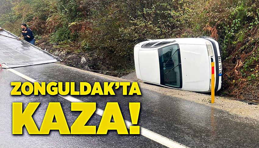 Zonguldak’ta kaza: 3 kişi yaralandı
