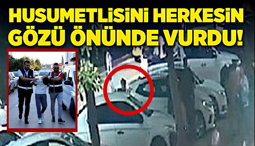 Husumetlisini sokak ortasında vurdu!