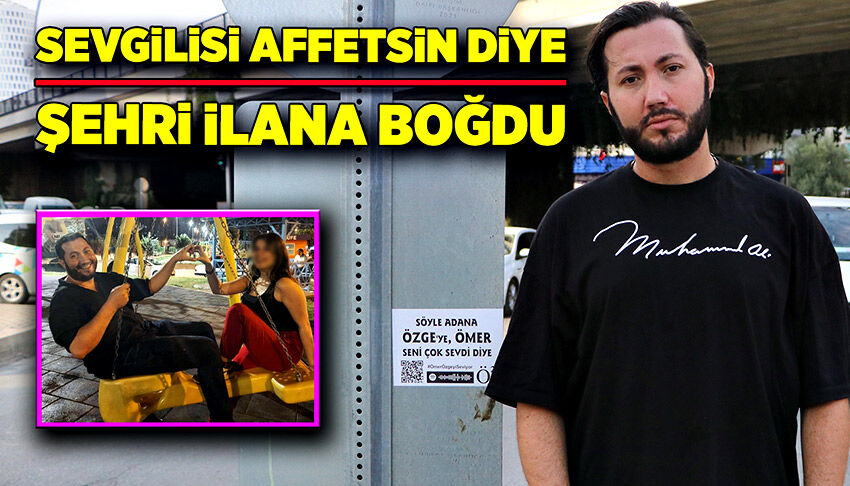 Özge'nin kalbini kazanmak için, şehri ilana boğdu!