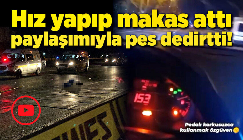Hız yapıp makas attı, paylaşımıyla pes dedirtti!