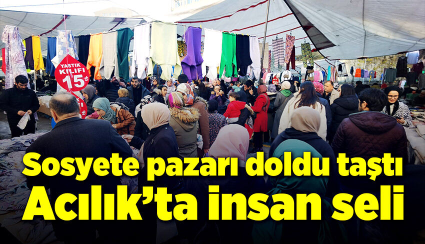 Sosyete pazarı doldu taştı, Acılık'ta insan seli