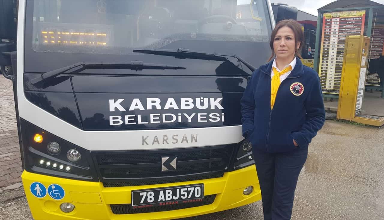 tek kadın mınıbus soforu karabuk 1-min