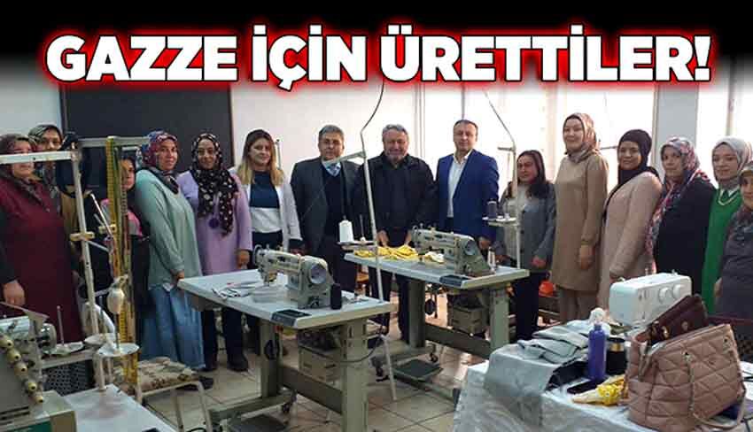 Gazze için ürettiler!