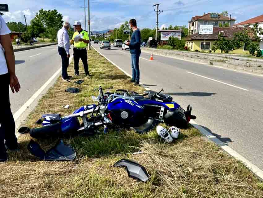 Motosiklet Sürüklendi (2)