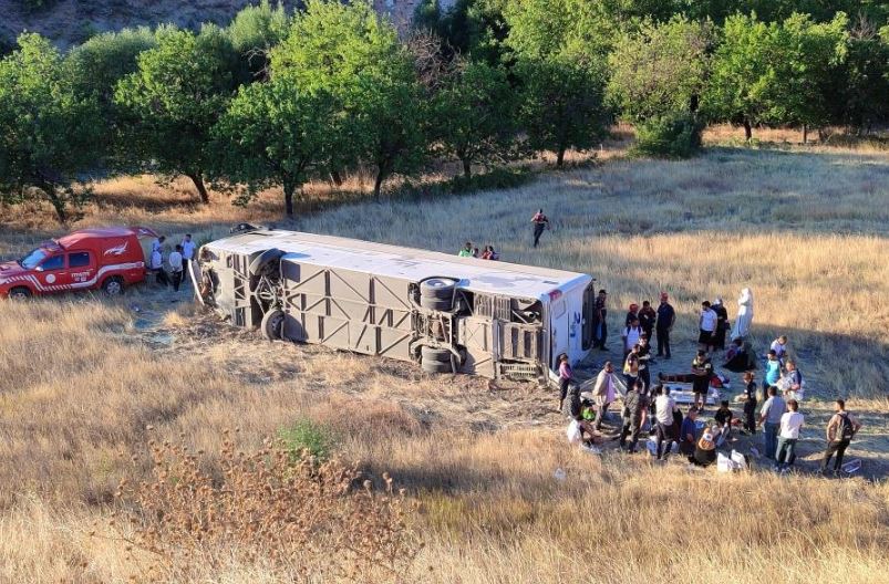 Malatya Yolcu Otobüsü Kaza