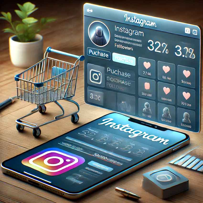 D A L L· E 2024 10 17 19.13.18 A Social Media Panel Or Platform Screen Showing A User Purchasing Instagram Channel Membership. On The Screen, There Is A Shopping Cart With Purchase