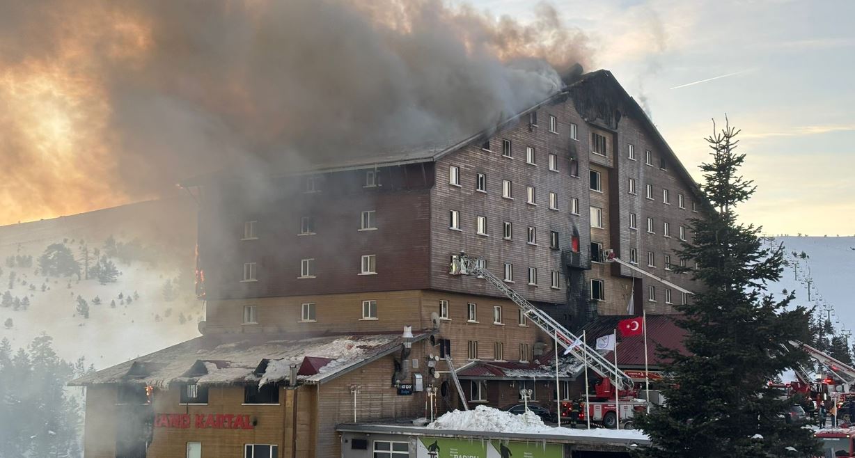 Bolu Kartalkaya Otel Yangın2