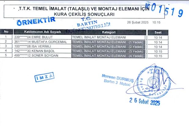 Ttk Işçi Alımı2