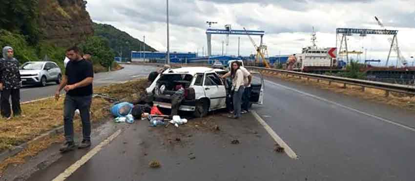 E R E Ğ L İ’ D E O T O M O B İ L T A K L A A T T I