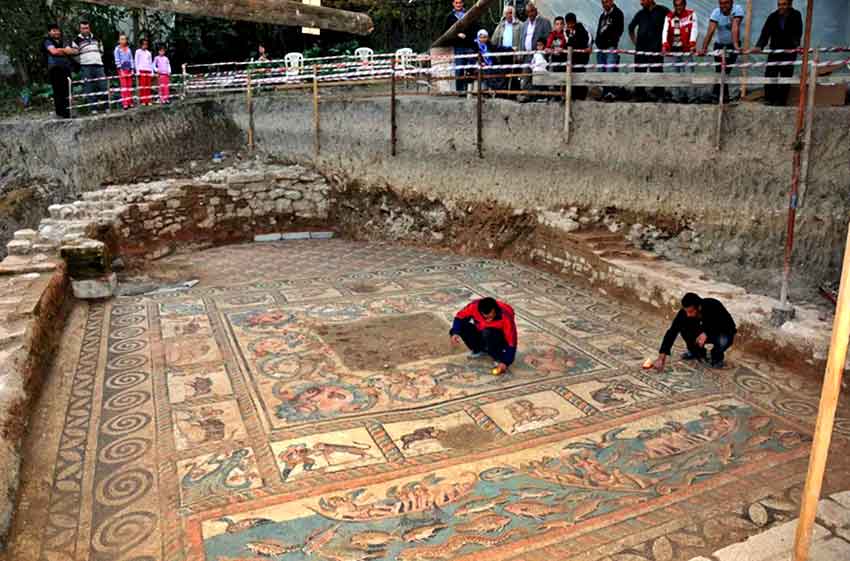 Kadıoğlu Mozaikleri Ziyarete Açılıyor (1)