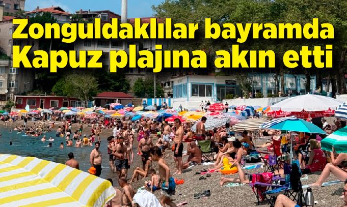 Kapuz Plajına Bayramda Akın Ettiler