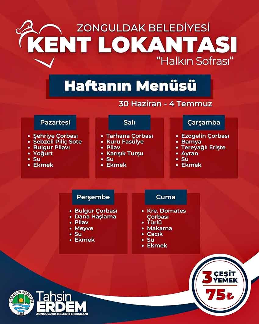 Kent Lokantası 30 Hazıran 4 Temmuz