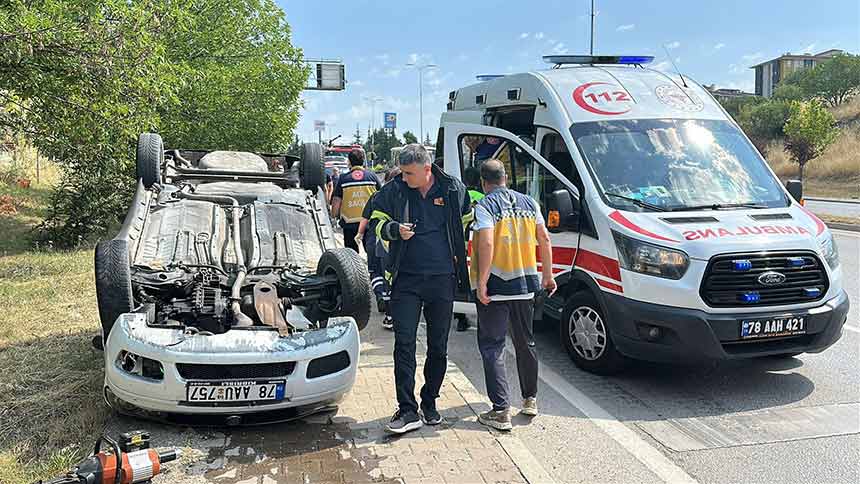Kaput Faciası Yoldan Çıkarak Ters Döndü Karabük (3)
